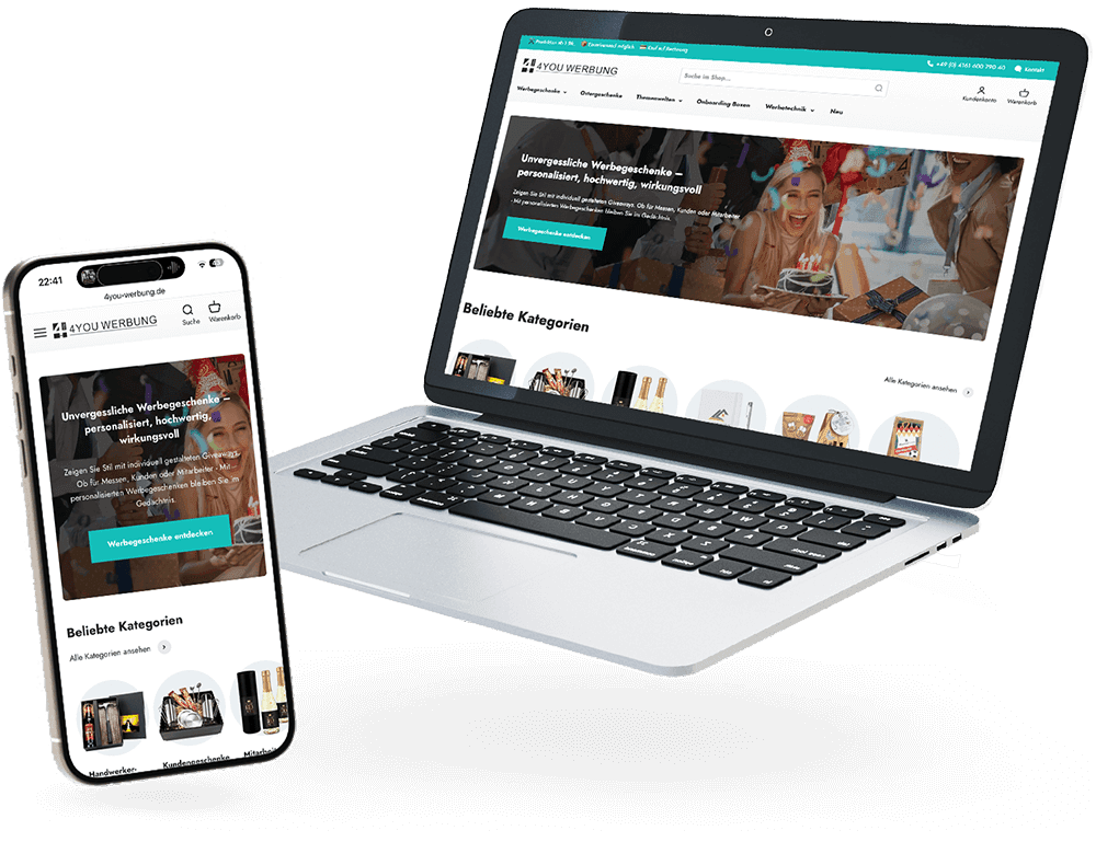 4youWerbung B2B Shopify Onlineshop - Shopify Experte Referenz